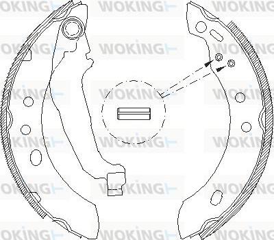 Woking Z4394.00 - Гальмівні колодки avtolavka.club