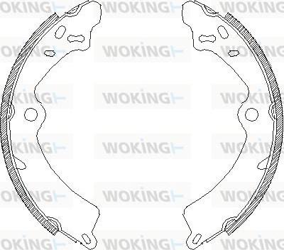 Woking Z4349.00 - Гальмівні колодки avtolavka.club