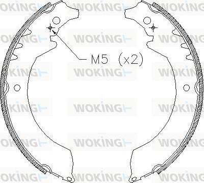 Woking Z4355.00 - Гальмівні колодки avtolavka.club