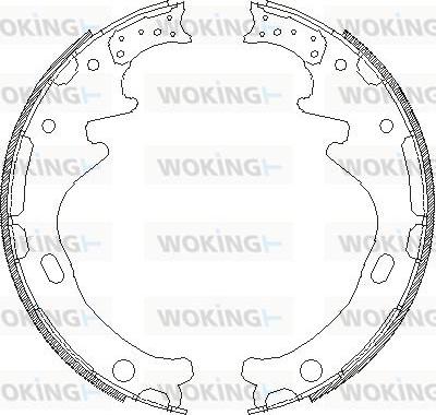 Woking Z4358.00 - Гальмівні колодки avtolavka.club