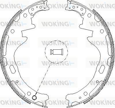 Woking Z4357.00 - Гальмівні колодки avtolavka.club