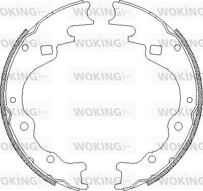 Woking Z4365.00 - Гальмівні колодки avtolavka.club