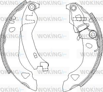 Woking Z4302.00 - Гальмівні колодки avtolavka.club