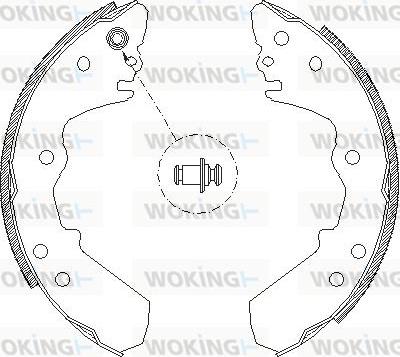 Woking Z4316.00 - Гальмівні колодки avtolavka.club