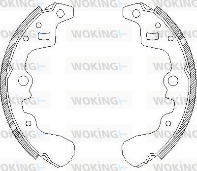 Woking Z4385.00 - Гальмівні колодки avtolavka.club