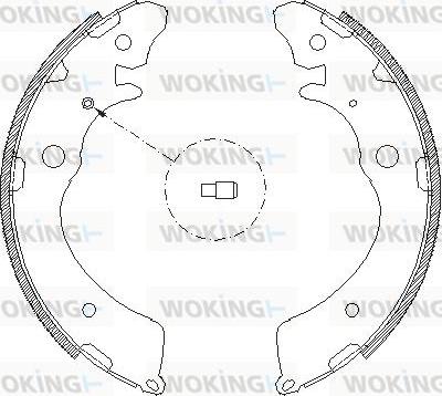 Woking Z4383.00 - Гальмівні колодки avtolavka.club