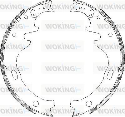 Woking Z4335.00 - Гальмівні колодки avtolavka.club