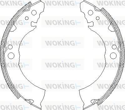 Woking Z4331.00 - Гальмівні колодки avtolavka.club