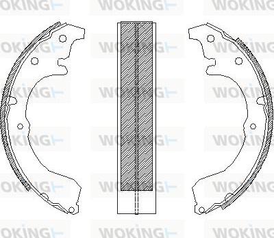 Woking Z4333.00 - Гальмівні колодки avtolavka.club