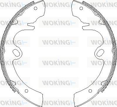 Woking Z4332.00 - Гальмівні колодки avtolavka.club