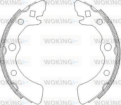 Woking Z4323.00 - Гальмівні колодки avtolavka.club