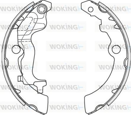 Woking Z4251.00 - Гальмівні колодки avtolavka.club