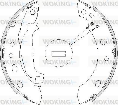 Woking Z4204.00 - Гальмівні колодки avtolavka.club