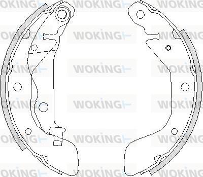 Woking Z4208.00 - Гальмівні колодки avtolavka.club