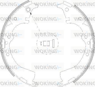 Woking Z4217.00 - Гальмівні колодки avtolavka.club