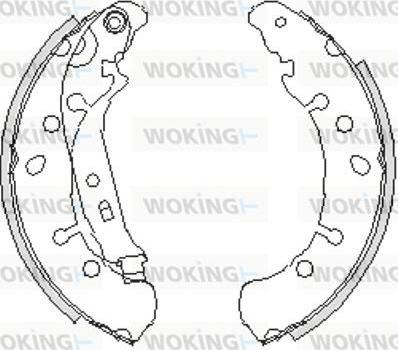 Woking Z4238.00 - Гальмівні колодки avtolavka.club