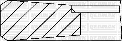 Yenmak 91-09696-000 - Комплект поршневих кілець avtolavka.club