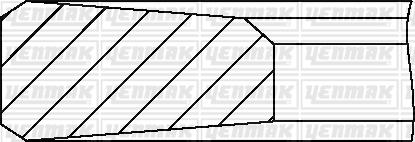 Yenmak 91-09719-000 - Комплект поршневих кілець avtolavka.club