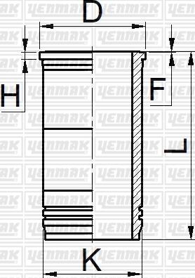 Yenmak 51-05209-000 - Гільза циліндра avtolavka.club