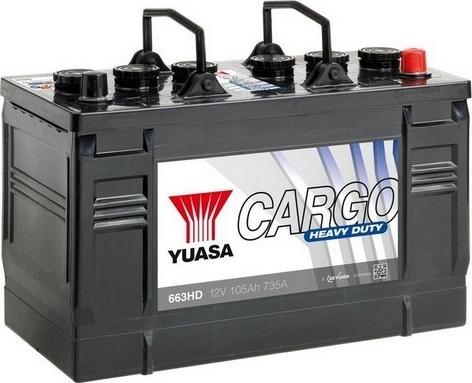Yuasa 663HD - Стартерна акумуляторна батарея, АКБ avtolavka.club