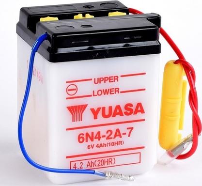 Yuasa 6N4-2A-7 - Стартерна акумуляторна батарея, АКБ avtolavka.club