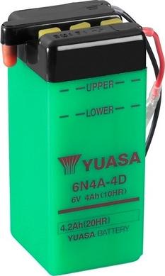 Yuasa 6N4A-4D - Стартерна акумуляторна батарея, АКБ avtolavka.club