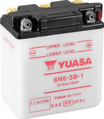Yuasa 6N6-3B-1 - Стартерна акумуляторна батарея, АКБ avtolavka.club
