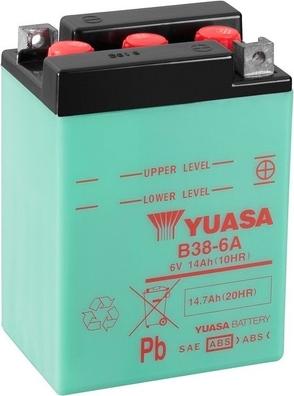Yuasa B38-6A - Стартерна акумуляторна батарея, АКБ avtolavka.club