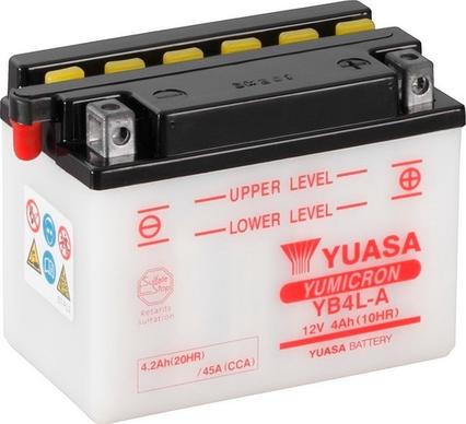 Yuasa YB4L-A - Стартерна акумуляторна батарея, АКБ avtolavka.club