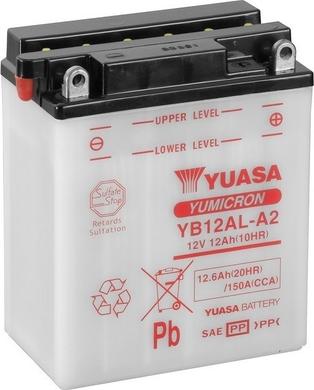 Yuasa YB12AL-A2 - Стартерна акумуляторна батарея, АКБ avtolavka.club