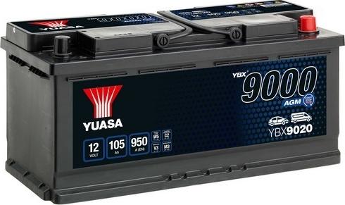 Yuasa YBX9020 - Стартерна акумуляторна батарея, АКБ avtolavka.club