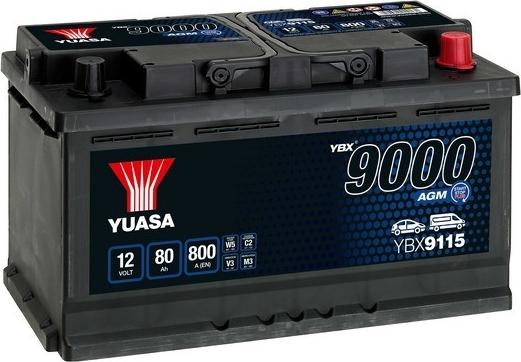 Yuasa YBX9115 - Стартерна акумуляторна батарея, АКБ avtolavka.club