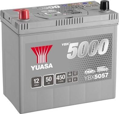 Yuasa YBX5057 - Стартерна акумуляторна батарея, АКБ avtolavka.club