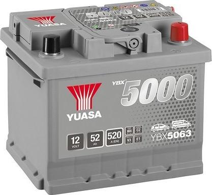 Yuasa YBX5063 - Стартерна акумуляторна батарея, АКБ avtolavka.club