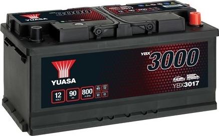 Yuasa YBX3017 - Стартерна акумуляторна батарея, АКБ avtolavka.club