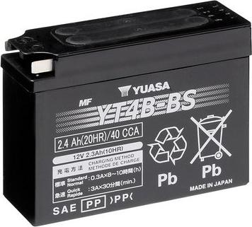 Yuasa YT4B-BS - Стартерна акумуляторна батарея, АКБ avtolavka.club