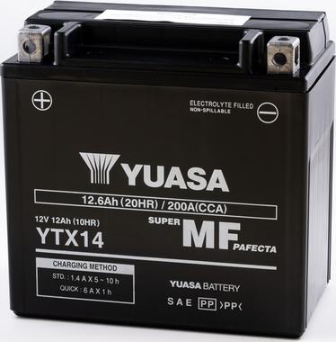 Yuasa YTX14 - Стартерна акумуляторна батарея, АКБ avtolavka.club