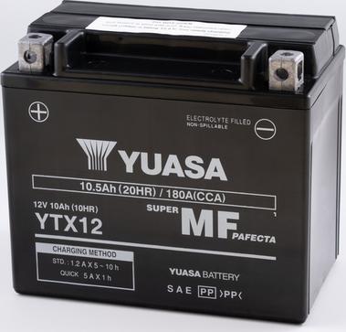 Yuasa YTX12 - Стартерна акумуляторна батарея, АКБ avtolavka.club