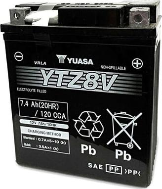 Yuasa YTZ8V - Стартерна акумуляторна батарея, АКБ avtolavka.club