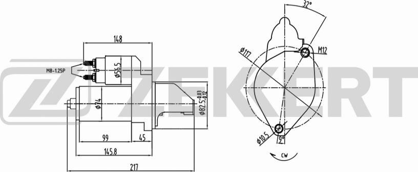 Zekkert AN-1009 - Стартер avtolavka.club