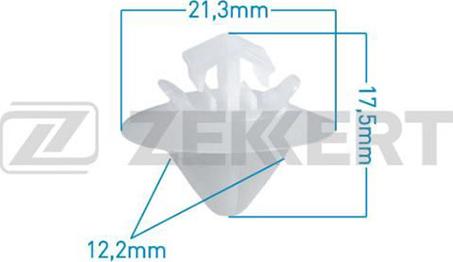 Zekkert BE-1727 - Зажим, молдинг / захисна накладка avtolavka.club