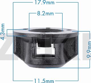 Zekkert BE-3781 - Зажим, молдинг / захисна накладка avtolavka.club