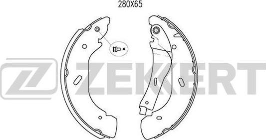 Zekkert BK-4009 - Комплект гальм, барабанний механізм avtolavka.club