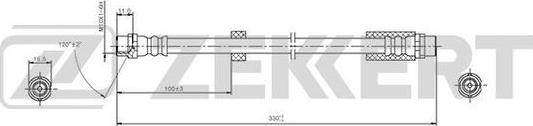 Zekkert BS-9422 - Гальмівний шланг avtolavka.club