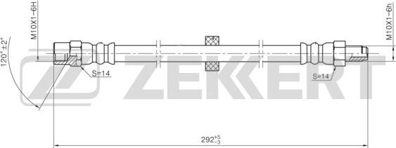 Zekkert BS-9470 - Гальмівний шланг avtolavka.club