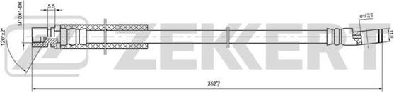 Zekkert BS-9026 - Гальмівний шланг avtolavka.club