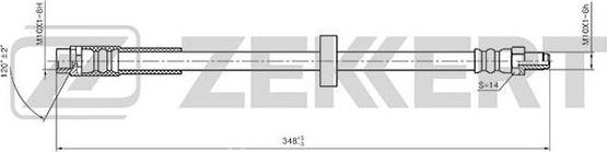 Zekkert BS-9392 - Гальмівний шланг avtolavka.club