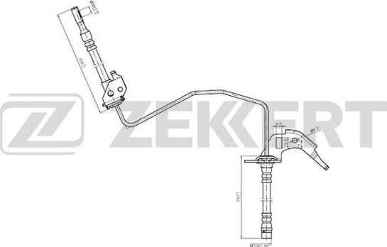 Zekkert BS-9234 - Гальмівний шланг avtolavka.club