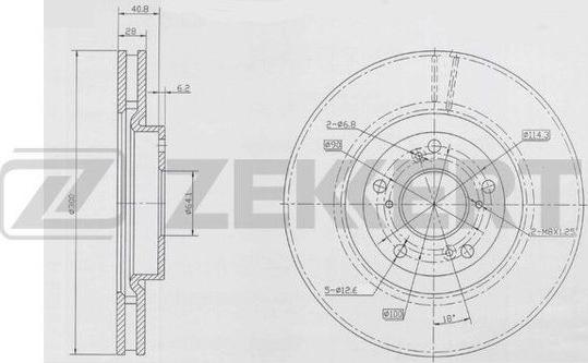 Zekkert BS-5920 - Гальмівний диск avtolavka.club