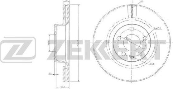 Zekkert BS-5921 - Гальмівний диск avtolavka.club